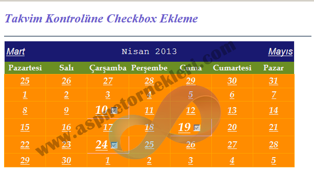 checkboxtakvim